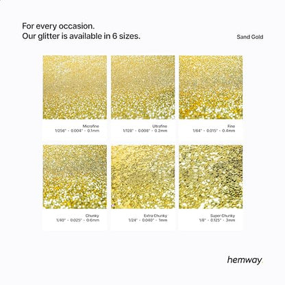 Resin Glitter Sand Gold 100g Extra Chunky (3.5274 Ounce)
