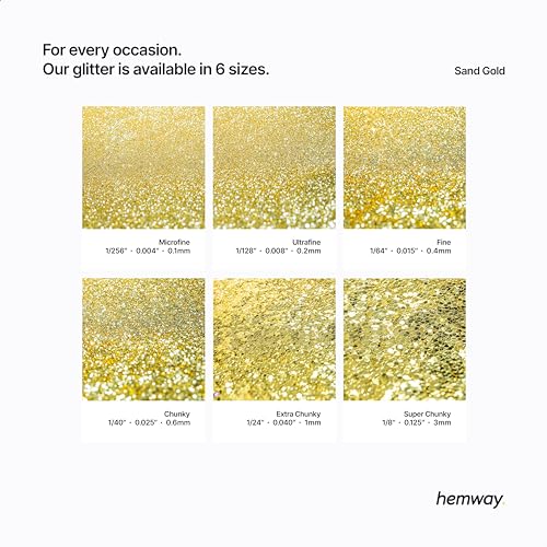 Resin Glitter Sand Gold 100g Microfine Polyurethane & Epoxy Glitter (3.5274 Ounce)