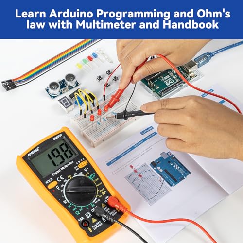 Beginner's Lab Starter Kit with Original Arduino Uno R3 REV3 Multimeter 34 Projects 40+ Video Courses Breadboard