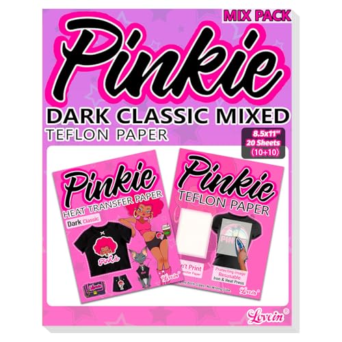 Mix Pack Heat Transfer Paper for Dark Fabric 10 Sheets (20 Count)