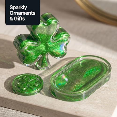 Craft Glitter Shaker Emerald Green Holographic 110g Fine (3.8 Ounce)