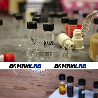 10ml Clear Small Glass Vials 50pcs with Screw Caps (50 Count)