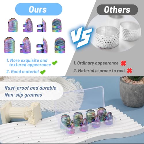 8 Pcs Sewing Thimbles