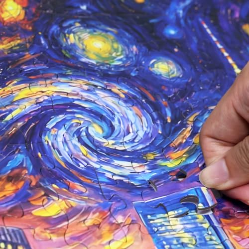 Starry Manhattan Night 500 Pieces Large Format Jigsaw Puzzle