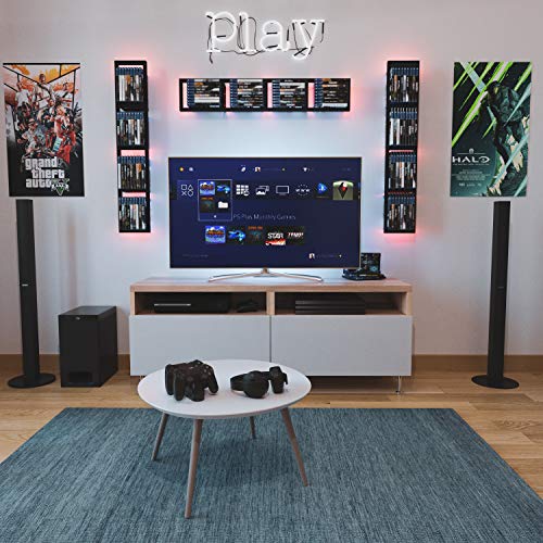 Black Floating Shelves for Wall (3 Count)