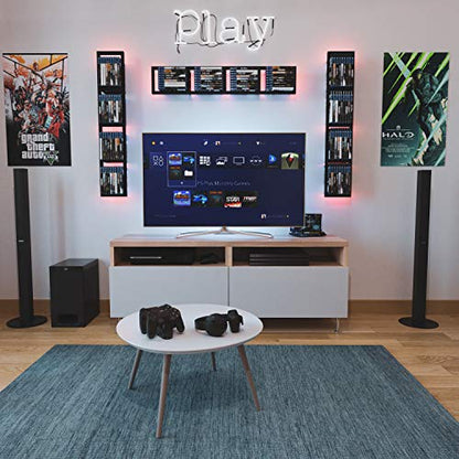 Black Floating Shelves for Wall (3 Count)