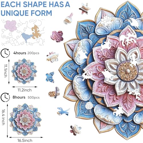 Wooden Puzzle for Adults (200 Count)