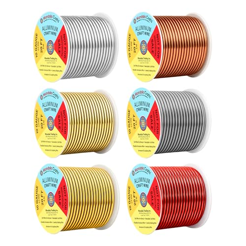 10 GA Gray Copper Red Assorted Anodized Aluminum Craft Wire