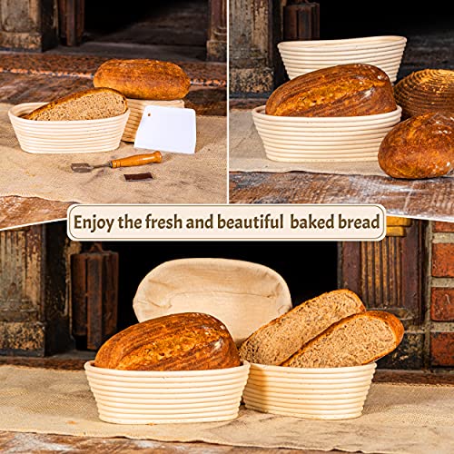 11" Oval Banneton Proofing Basket Set of 2