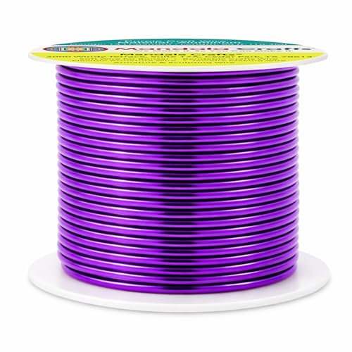 14 Gauge Purple Anodized Aluminum Craft Wire