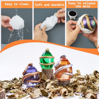 Snake Egg Resin Jar Mold with Lid