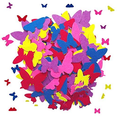 Butterfly Stickers Felt Stickers for Kids Felt Butterfly for Crafts (4 Count)