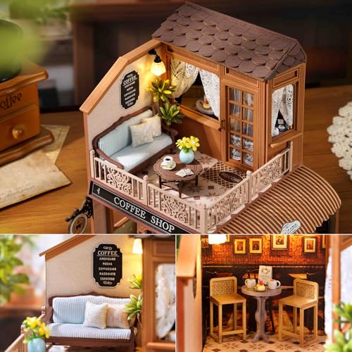 DIY Miniature Dollhouse Kit with Furniture Plus Dust Proof & Music Movement