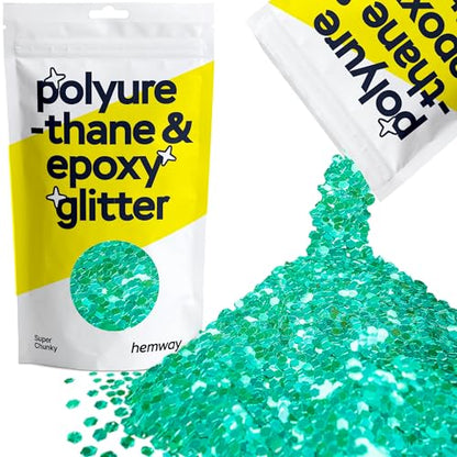 Resin Glitter Turquoise Blue 100g Super Chunky (3.5 Ounce)