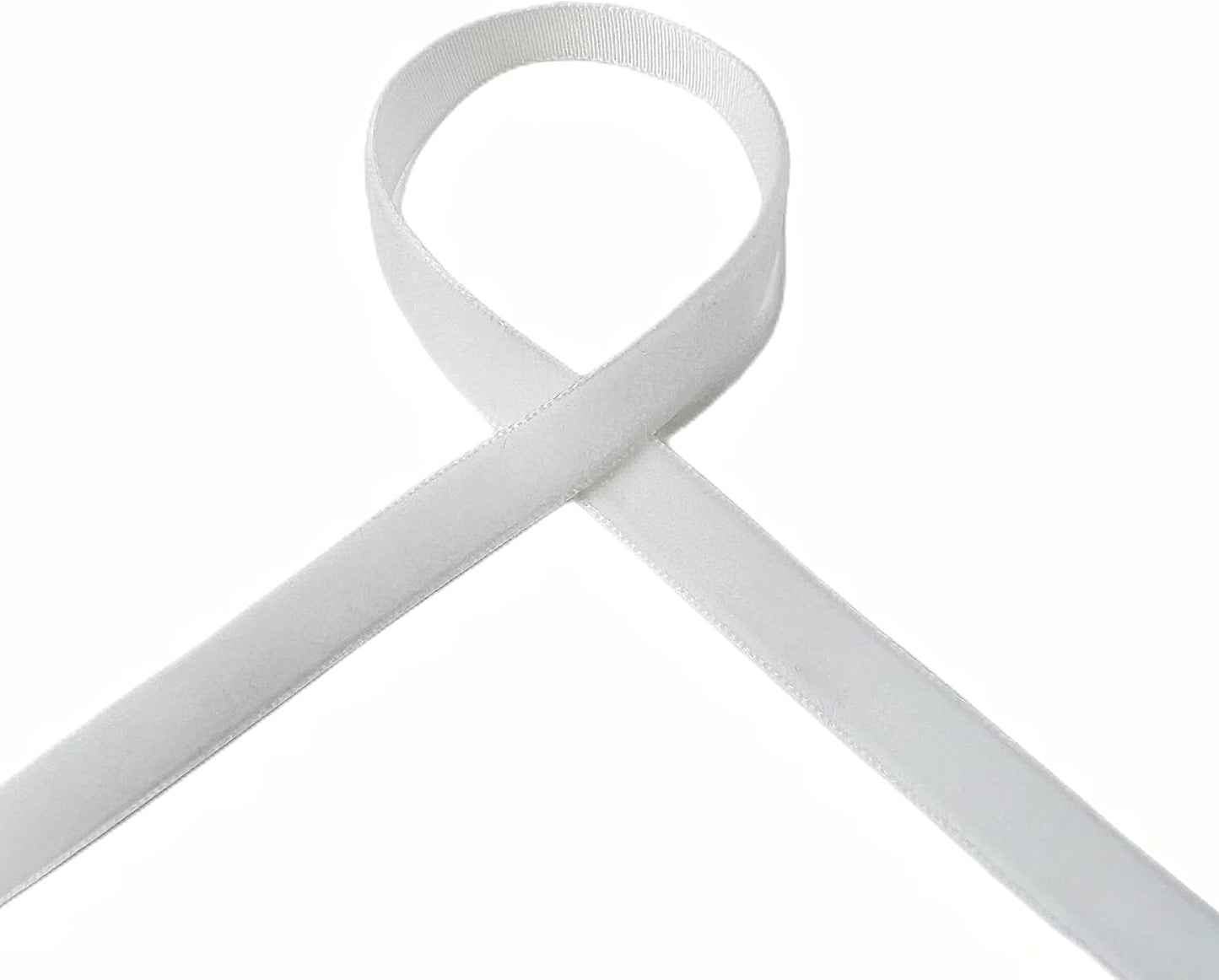 Vintage White Velvet Ribbon, 3/8 Inch X 25Yd - Crafty Corner