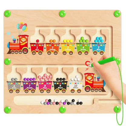 Magnetic Color and Number Maze