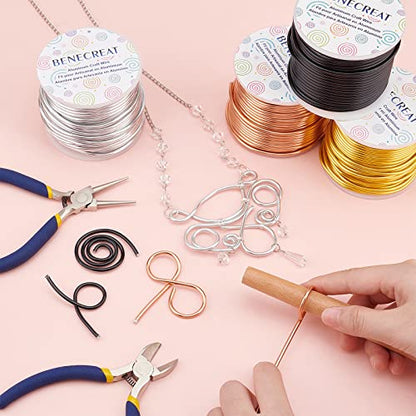 10 Gauge Jewelry Craft Aluminum Wire 80 Feet Bendable Metal Sculpting Wire for Craft Floral Model Skeleton Making (80 Foot)