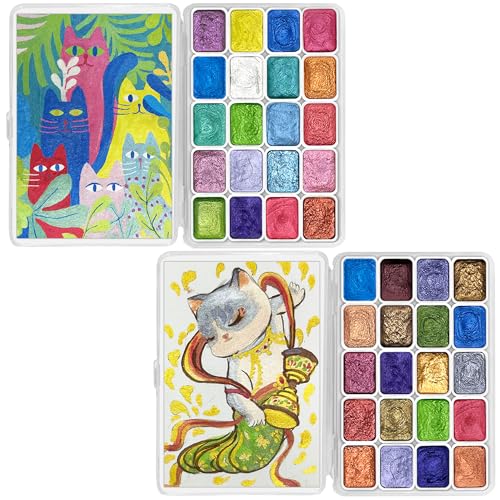 Mini Forestry Shifting Watercolor Painting Set