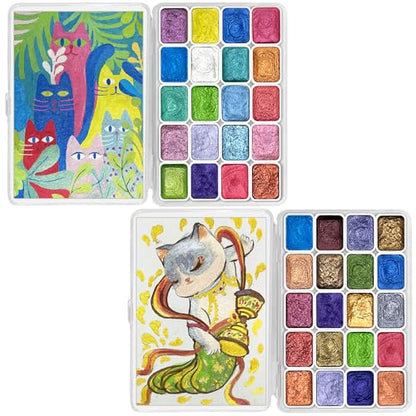 Mini Forestry Shifting Watercolor Painting Set