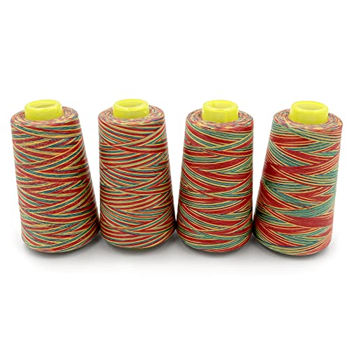 4 Cones of 3000 Yards Each Spool Thread for All Purpose