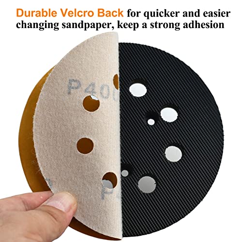5-Inch 8-Hole Hook and Loop Sanding Discs 400-Grit, 100-Pack (100 Count)