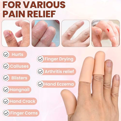 6 Pcs Gel Finger Cots (6 Count)