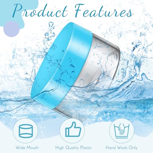 36 Pieces Plastic Jars with Lids Round Leak Proof Airtight Container Cosmetic Small Empty Jars for Lotions Ointments Travel Toiletries Creams Make up Storage