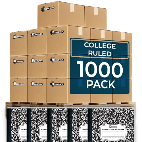 1000 Pack Composition Notebooks Bulk (1000 Count)