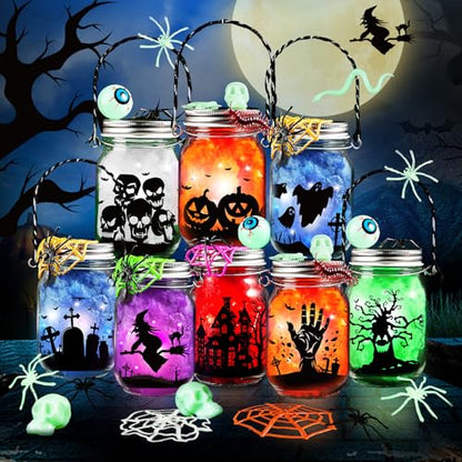 8 Pack Halloween DIY Arts and Crafts Kits for Kids Ages 8 (8 Ounce)
