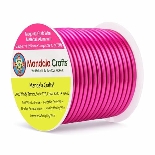 10 Gauge Magenta Anodized Aluminum Craft Wire