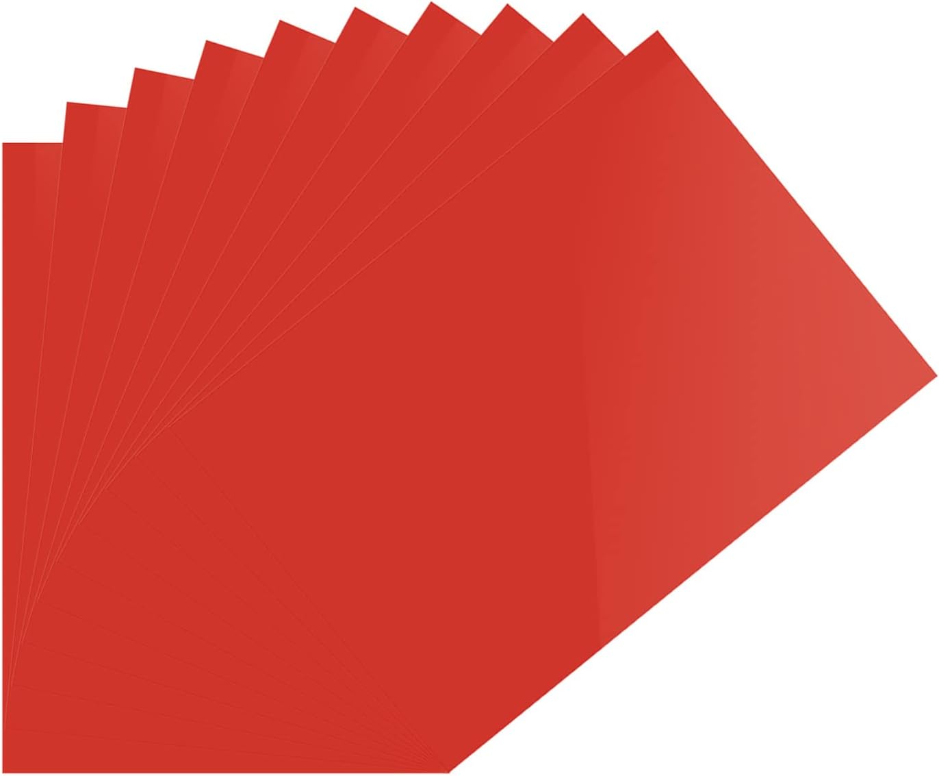DMiotech 10Pcs Correction Gel Light Filter Overlay Transparent Plastic PVC Sheets Red for Photo，Film,Video