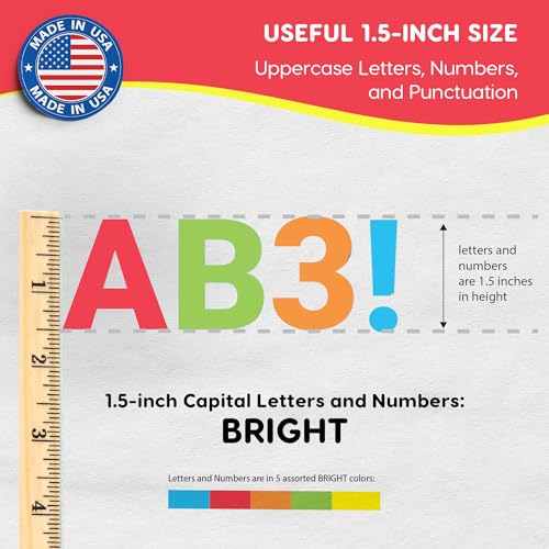 1.5 Inch Bulletin Board Letters & Numbers