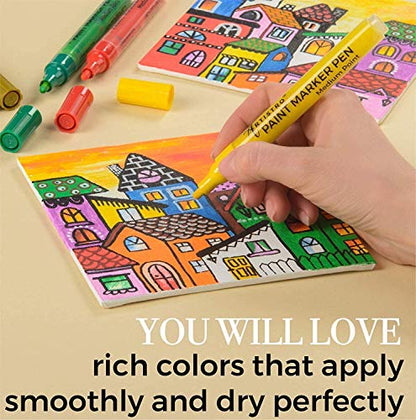 12 Acrylic Paint Markers (12 Count)