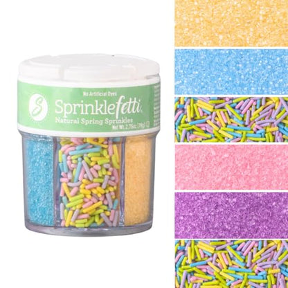 Dye Free Pastel Sprinkles 6 Cell (2.75 Ounce)