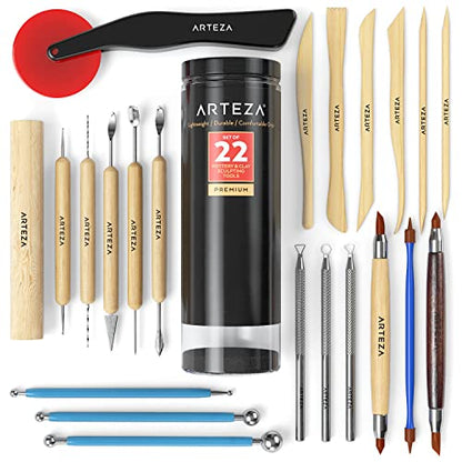 Pottery and Sculpting Tools (22 Count)