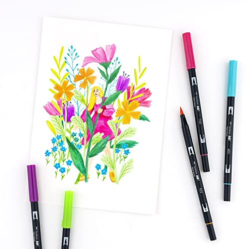 56185 Dual Brush Pen Art Markers (10 Count)
