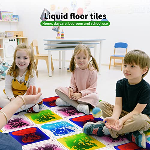 6 Pack 12" X 12" Sensory Tiles for Activity Play Centers for Children (6 Count)