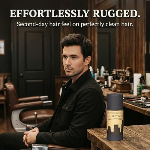 Seattle Pomade Co. Organic Based Texture Powder for Men. Creates Volume and Lift with organic materials. Fragrance Free. Globally sourced certified organic materials. Natural Hair Powder 2 oz NON
