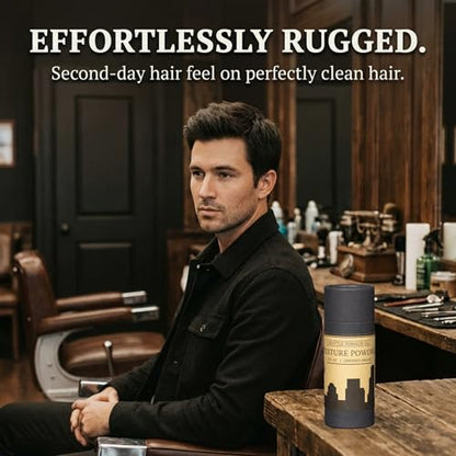 Seattle Pomade Co. Organic Based Texture Powder for Men. Creates Volume and Lift with organic materials. Fragrance Free. Globally sourced certified organic materials. Natural Hair Powder 2 oz NON