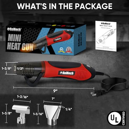 350W Heat Gun with 2 Nozzles