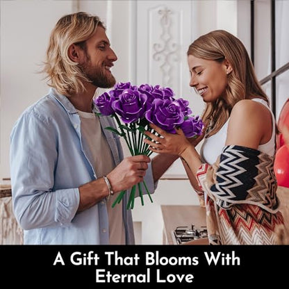 Rose Flower Bouquet Building Set for Adults