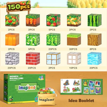 150PCS Magnetic Blocks (150 Count)