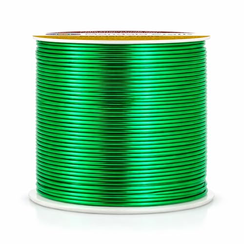 18 Gauge Kelly Green Anodized Aluminum Craft Wire (100 Foot)