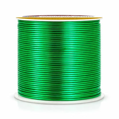 18 Gauge Kelly Green Anodized Aluminum Craft Wire (100 Foot)