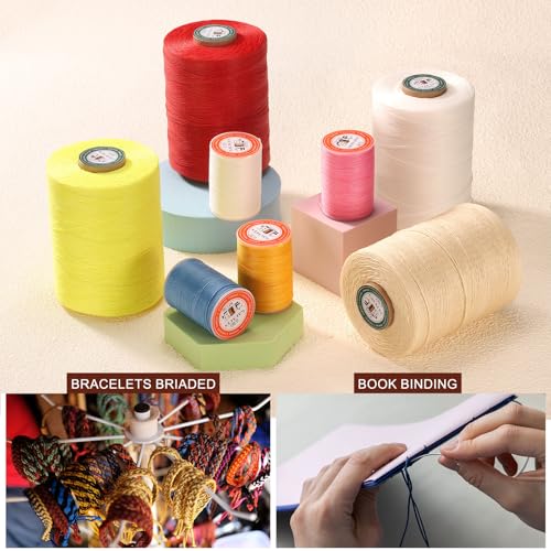 Round Leather Sewing Waxed Thread