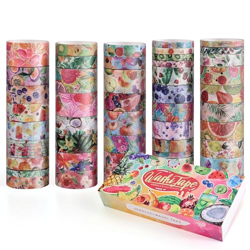 48 Rolls Washi Tape Set (48 Count)