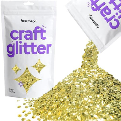 Craft Glitter Sand Gold 100g Super Chunky Glitter