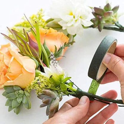 12 Rolls 1 2 Inch 30 Yard Green Floral Tape for Bouquet Stem Wrapping (12 Count)