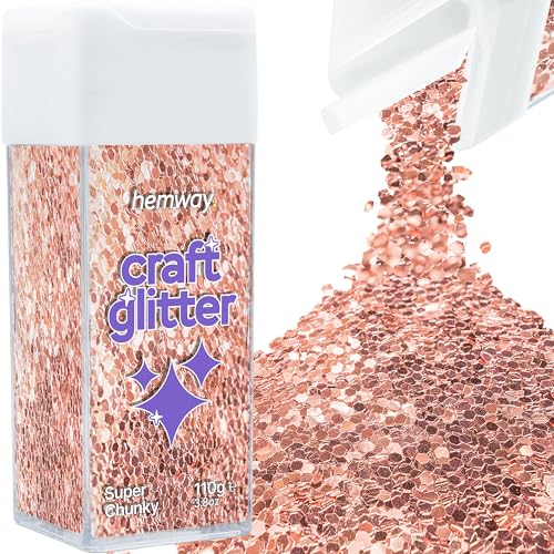 Craft Glitter Shaker Rose Gold 110g Super Chunky (4.5 Ounce)