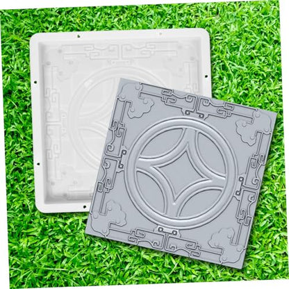 Garden Concrete Paving Mold Diy Stepping Stone Kit Square Paver Brick Mould